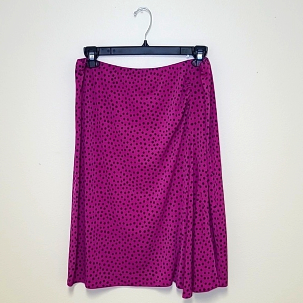 George Simonton Fuchsia Polka Dot Skirt
